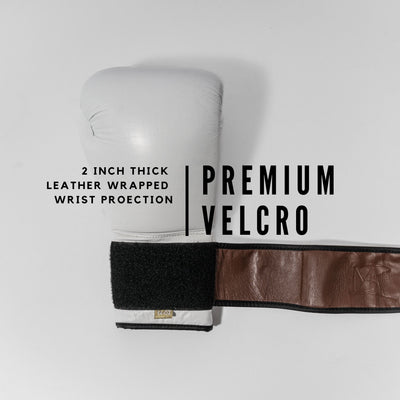 THE POP - BLANC PUNCH - White Leather Pro Style Boxing Glove