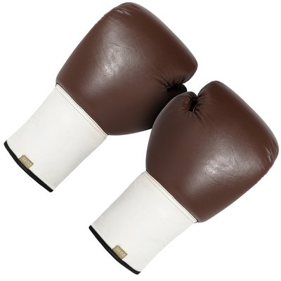 THE POP - Laced Up Buffalo Leather Boxing Glove - Brown