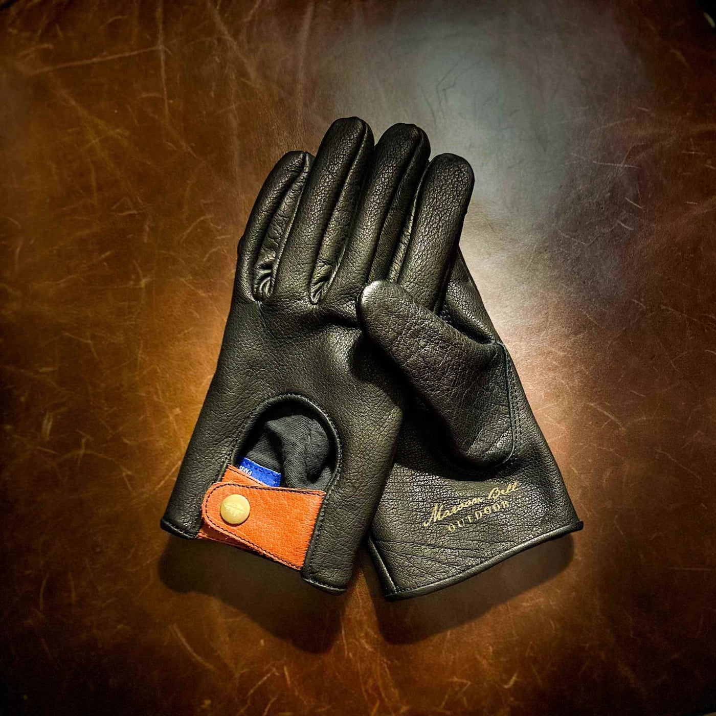 Buffalo Leather Gloves - Pitch Black