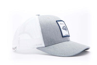 Granite Grey Trucker Hat | White | Maroon Bell Outdoor&reg; 