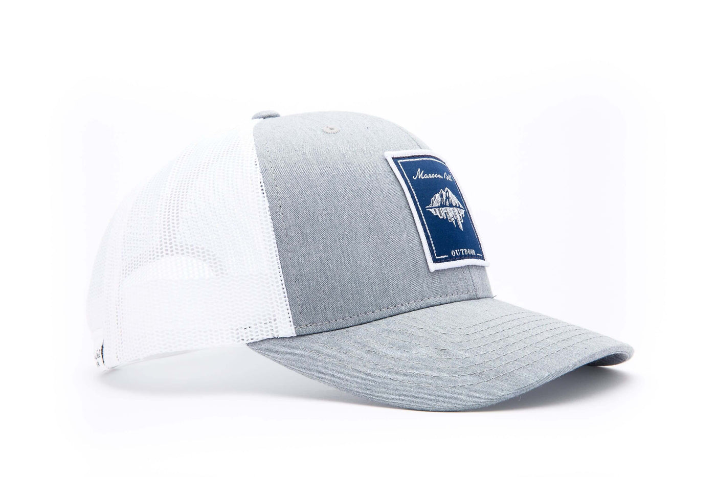 Granite Grey Snapback Trucker Hat | Blue | Maroon Bell Outdoor&reg; 