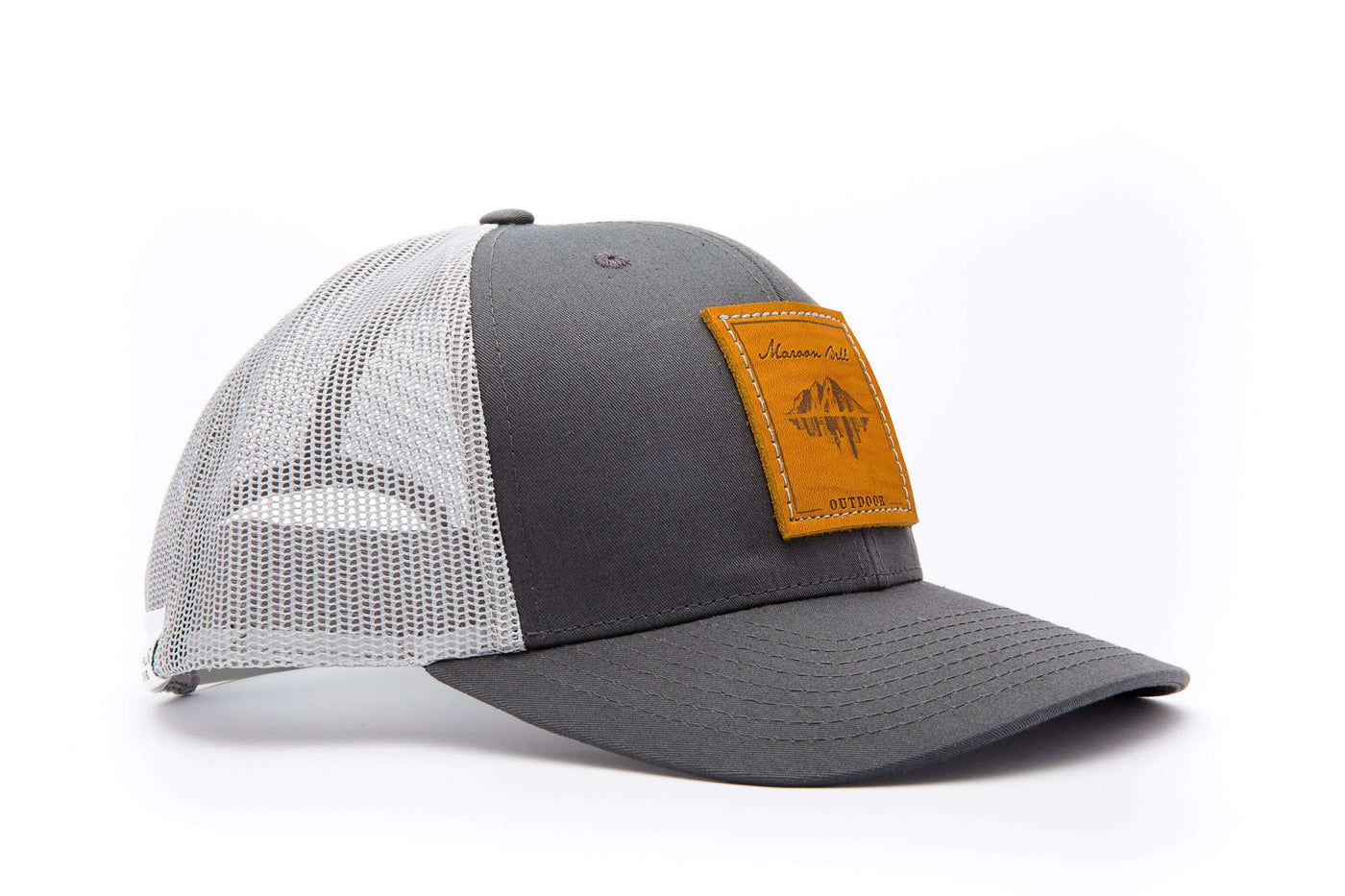 Charcoal Grey Trucker Hat | Maroon Bell Outdoor&reg; 