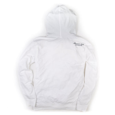 Hopkins Avenue Hoodie | Light French Terry | White | Maroon Bell Outdoor&reg; 